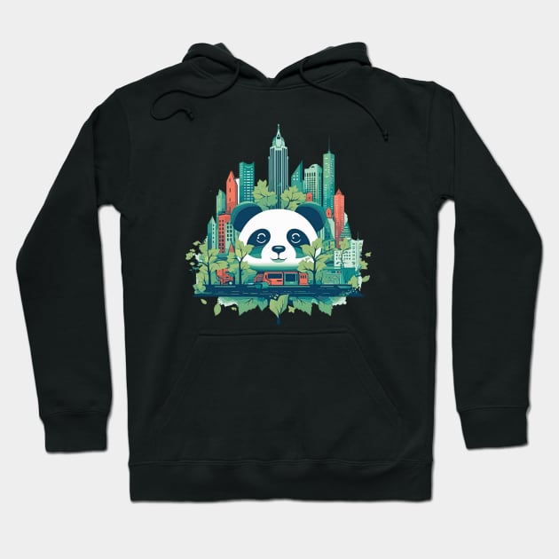 Giant Panda Animal Beauty Nature Wildlife Discovery Hoodie by Cubebox